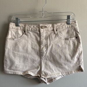 BDG Super High Rise Spade Pin Up Shorts 29W Beige Cream Denim Y2K